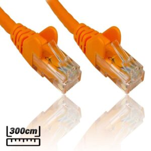 Καλώδιο Ethernet CAT6E 3m Πορτοκαλί