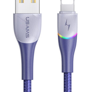 USAMS καλώδιο Lightning σε USB SJ541 με RGB φωτισμό