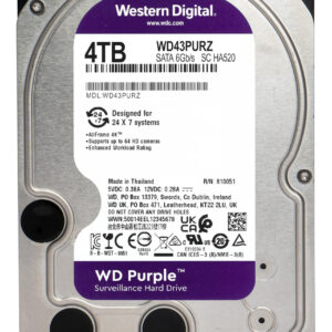 WD σκληρός δίσκος 3.5" Purple Surveillance 4TB