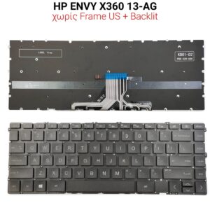 Πληκτρολόγιο HP ENVY X360 13-AG NO FRAME US + BACKLIT